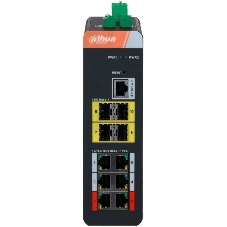 Коммутатор Dahua DH-IS4410-6GT-120, 6шт, 4 SFP, 6 PoE