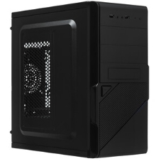 Компьютерный корпус Minitower ExeGate BA-201-UNS400 (mATX, БП UNS400 с вент. 12см, 2*USB, аудио, черный)