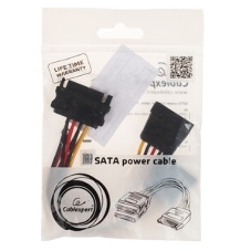 Кабель питания SATA Cablexpert CC-SATAM2F-01, 15pin (M)/2x15pin(F), на 2 SATA устр, 15 см