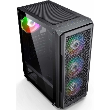 Компьютерный корпус Accord 3338 черный без БП ATX 1xUSB2.0 1xUSB3.0 1xUSB3.1 audio bott PSU