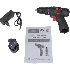 Дрель-шуруповерт Edon AD-1201, 12 В, 1,5 Ач, 30 Нм, щеточный