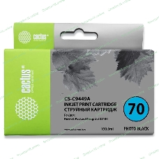 Картридж струйный Cactus CS-C9449A черный для №70 HP Designjet Z3100 (130мл)