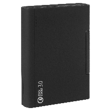 Портативный аккумулятор Qumo PowerAid 10400 QC/PD, 10400 мА-ч QC 3.0&2.0/BC1.2/MTKPE 1&2/PD черный