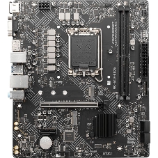 Материнская плата MSI PRO H610M-G, LGA 1700, Intel H610, 2xDDR5, 4xSATA, 1xM.2, 1xPCIe 4.0 x16, 1xPCIe 3.0 x1, 1xHDMI, 1xDP, 1xVGA, 1xRJ45 1Gb, 2xUSB-A 3.2 Gen 1, 4xUSB-A 2.0, 3x3.5мм, 7.1, mATX