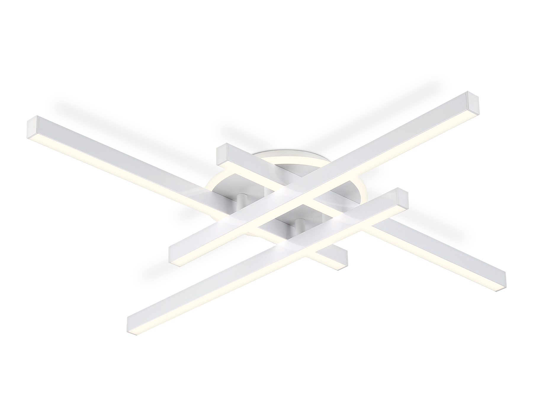 Потолочный светодиодный светильник Ambrella light FL6281 WH белый 58W 3000K-6400K 700*700*85 (ПДУ ИК)