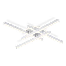 Потолочный светодиодный светильник Ambrella light FL6281 WH белый 58W 3000K-6400K 700*700*85 (ПДУ ИК)