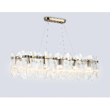 Светильник Ambrella light LH31255/12 BS/CL латунь/прозрачный E14*12 max 40W 1000*340*270