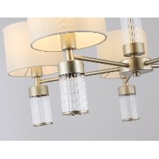 Люстра Ambrella light LH71301/5 CGD/WH золото/белый E14/5 max 40W D680*740
