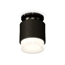 Светильник Ambrella Light XS7511065 SBK/PBK/FR черный песок/черный полированный/белый матовый MR16 GU5.3 (N7926, C7511, N7160)