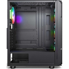 Компьютерный корпус Accord 3338 черный без БП ATX 1xUSB2.0 1xUSB3.0 1xUSB3.1 audio bott PSU
