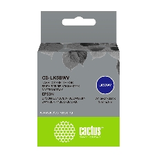 Картридж ленточный Cactus CS-LK5BWV белый шрифт, черный фон (18 мм, 9 м) для Epson LW400/LW700/LW600P/LW1000P/K400/Z700/Z900