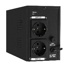 Источник бесперебойного питания (инвертор, синус, для котла) ExeGate SineTower SN-600.LCD.AVR.2SH 600VA/360W, чистая синусоида, LCD дисплей, AVR, 2*Schuko, линейно-интерактивный, черный