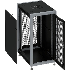 Шкаф коммутационный Sysmatrix (SL 6622.933) напольный 22U 600x600мм пер.дв.перфор. задн.дв.перфор. 800кг черный 51кг 180град. IP20