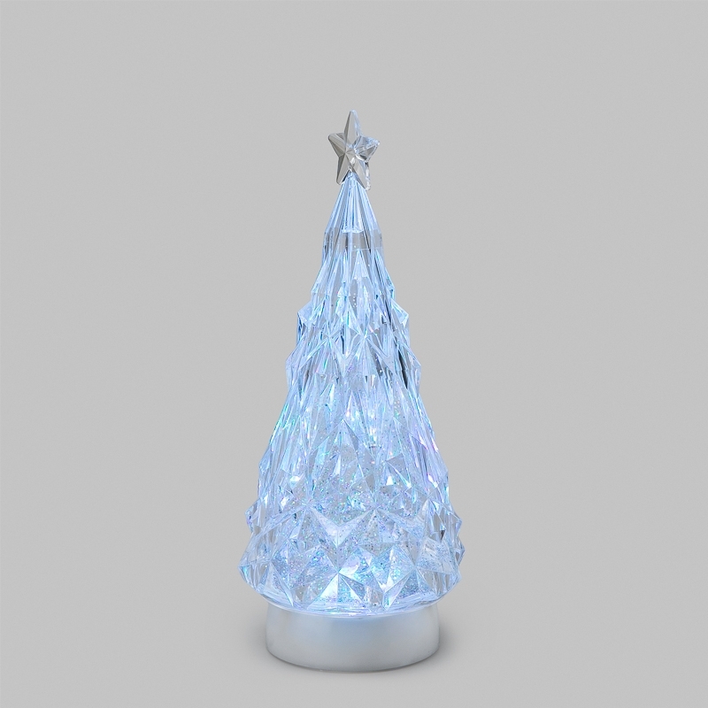 Фигура на подставке Елочка 12x12x28 см, RGB, питание 3xАА и провод USB Neon-night