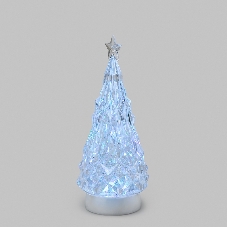 Фигура на подставке Елочка 12x12x28 см, RGB, питание 3xАА и провод USB Neon-night