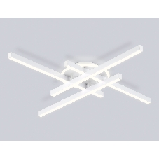 Потолочный светодиодный светильник Ambrella light FL6281 WH белый 58W 3000K-6400K 700*700*85 (ПДУ ИК)