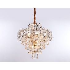 Светильник Ambrella light TR5233/12 SGD/CL/FR золото/прозрачный/белый матовый E27*12 max 40W D600*610