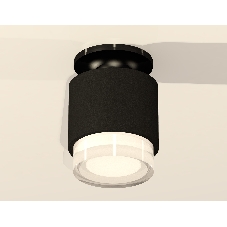 Светильник Ambrella Light XS7511065 SBK/PBK/FR черный песок/черный полированный/белый матовый MR16 GU5.3 (N7926, C7511, N7160)