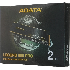 Накопитель SSD ADATA LEGEND 900 PRO, 2Tb, PCIe 4.0 x4, M.2 2280, NVMe, R/W 7400/6500