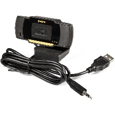 Веб-камера ExeGate GoldenEye C270 HD 1280x720, 30 кадр/с, USB Type-A, микрофон (шумоподавление), универсальное крепление