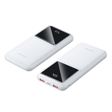 Портативный аккумулятор Vention 10000mAh(M/C-A/A)22.5W белый с LED Дисплеем