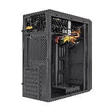 Компьютерный корпус Miditower ExeGate XP-332 Black, ATX, (XP600, Black,120мм), 2*USB, Audio