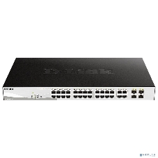 Коммутатор D-Link DGS-1210-28P/FL2A, 24×1 Гбит/с + 4×1 Гбит/с Combo, настраиваемый