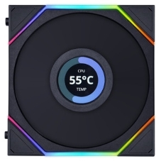Вентилятор для корпуса Lian-Li Uni Fan TL Wireless LCD 120 LCD Reverse ARGB 120х124.5x28 черный 4-pin 31дБ (G99.12RTLLCD1W1B.R0) Ret