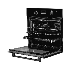 Духовой шкаф Kuppersberg HM 628 Black 11, High-Tech, 70 л, комбинированное управление, дисплей, таймер, 11 режимов, макс. температура 250 градусов, гриль, телескопические направляющие (на 1 уровень), энергоэффективность А, цвет черный, цвет фурнитуры черный