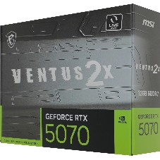 Видеокарта MSI GeForce RTX 5070 VENTUS 2X, 12 GB GDDR7, 192 bit, 3xDisplayPort, HDMI, GPU 2325 MHz