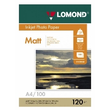 Фотобумага Lomond односторонняя матовая A4/120/100л.