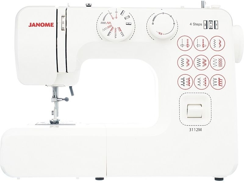 Швейная машина Janome 3112M 15 операций, петля полуавтомат ,верт.челнок
