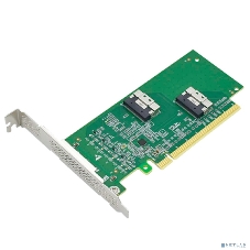 Адаптер для SSD PCIe x16 to Two SlimSAS SFF-8654 8i Adapter