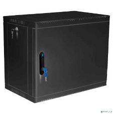 Шкаф коммутационный ЦМО (ШРН-9.650.1-9005) настенный 9U 600x658 мм пер. дв. металл 200 кг черный 600 мм 180 град.