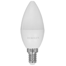Лампа светодиодная EUROLUX LL-E-C37-7W-230-4K-E14 свеча