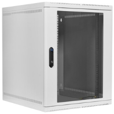 Шкаф коммутационный ЦМО ШРН-15.650-9005 настенный 15U 600x658мм пер.дв.стекл 200кг черный 600мм 180град.