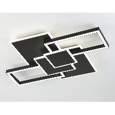 Потолочный светодиодный светильник Ambrella light FA1032/5 BK черный 95W 3000K-6400K 705*500*95 (ПДУ ИК)