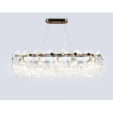 Светильник Ambrella light LH31255/12 BS/CL латунь/прозрачный E14*12 max 40W 1000*340*270