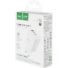 Сетевое зар./устр. Hoco C126A Pure power PD40W three-port(2C1A) charger(EU 40W 3A (PD+QC) универсальное белый