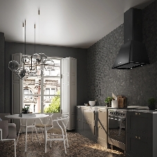 Вытяжка каминная Elikor Гамма 60П-650-Э3Д антрацит/серебристый, 60 см, 650 куб. м/ч, 56 дБ