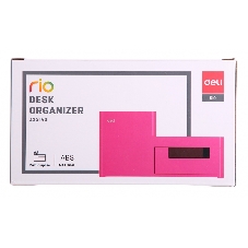 Органайзер настольный Deli EZ25140 Rio 4 отделения 175x90x92мм, розовый, пластик
