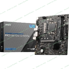 Материнская плата MSI PRO H610M-G, LGA 1700, Intel H610, 2xDDR5, 4xSATA, 1xM.2, 1xPCIe 4.0 x16, 1xPCIe 3.0 x1, 1xHDMI, 1xDP, 1xVGA, 1xRJ45 1Gb, 2xUSB-A 3.2 Gen 1, 4xUSB-A 2.0, 3x3.5мм, 7.1, mATX