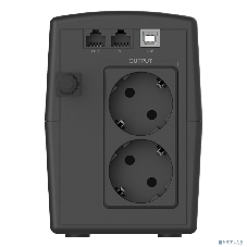 Источник бесперебойного питания CBR QTM-850T-2F-LCUC / 850ВА / 480Вт / 2xSchuko CEE7