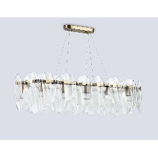 Светильник Ambrella light LH31255/12 BS/CL латунь/прозрачный E14*12 max 40W 1000*340*270