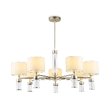 Люстра Ambrella light LH71303/7 CGD/WH золото/белый E14/7 max 40W D860*740