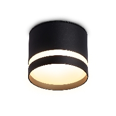 Светильник Ambrella light TN6572 BK черный IP44 GX53 max 15W D82*65
