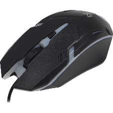 Мышь проводная Defender Cyber MB-560L черный, 1200 dpi, USB, кнопки - 3