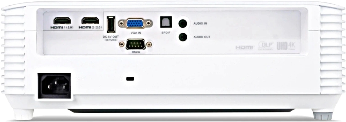 Проектор Acer X1827 DLP 1080p (1920x1080) 4000Lm 20000:1 1xHDMI 1xVGAUSB RS-232 белый 3.1 кг