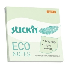 Блок самоклеящийся бумажный Stick`n ECO 21748 76x76 мм, 100 листов, 60 г/м2, пастель, зеленый Блок самоклеящийся бумажный Stick`n ECO 21748 76x76 мм, 100 листов, 60 г/м2, пастель, зеленый