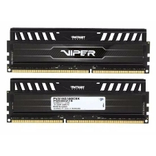 Оперативная память Patriot Viper 3, DDR3, 16GB (2x8 GB), 1600 MHz, CL9, DIMM, радиатор, черный